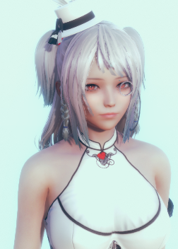 《AI少女》白色披肩發(fā)粉色瞳孔優(yōu)雅禮服美少女MOD