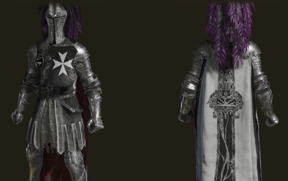 《艾爾登法環(huán)》十字軍騎士風格杜鵑騎士套裝MOD