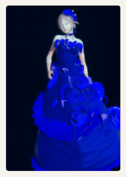 《AI少女》藍色玫瑰典雅舞會禮服MOD