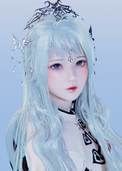 《AI少女》可愛的藍發(fā)大眼睛小姑娘MOD