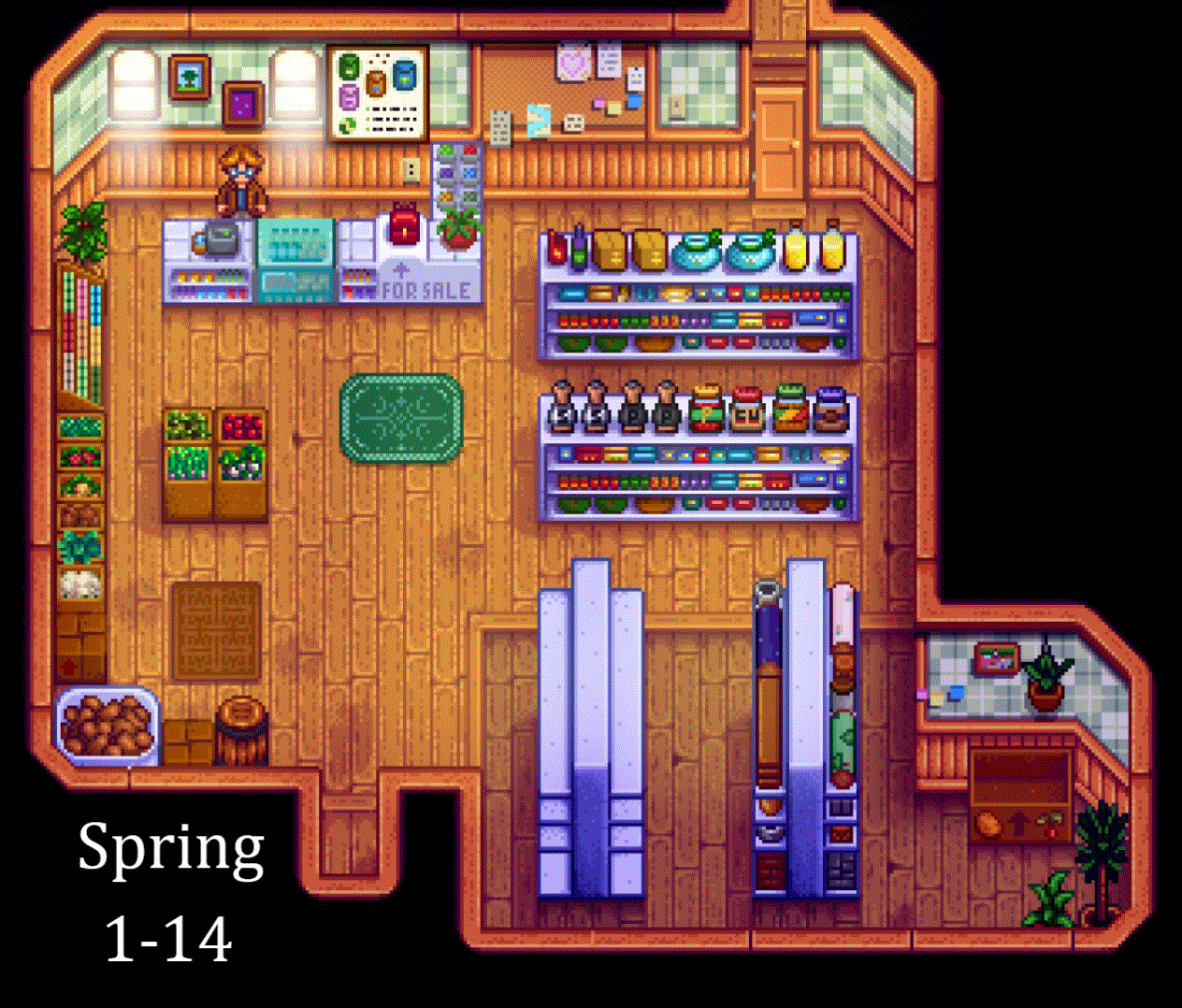 《星露谷物語》皮埃爾商店季節(jié)美化MOD