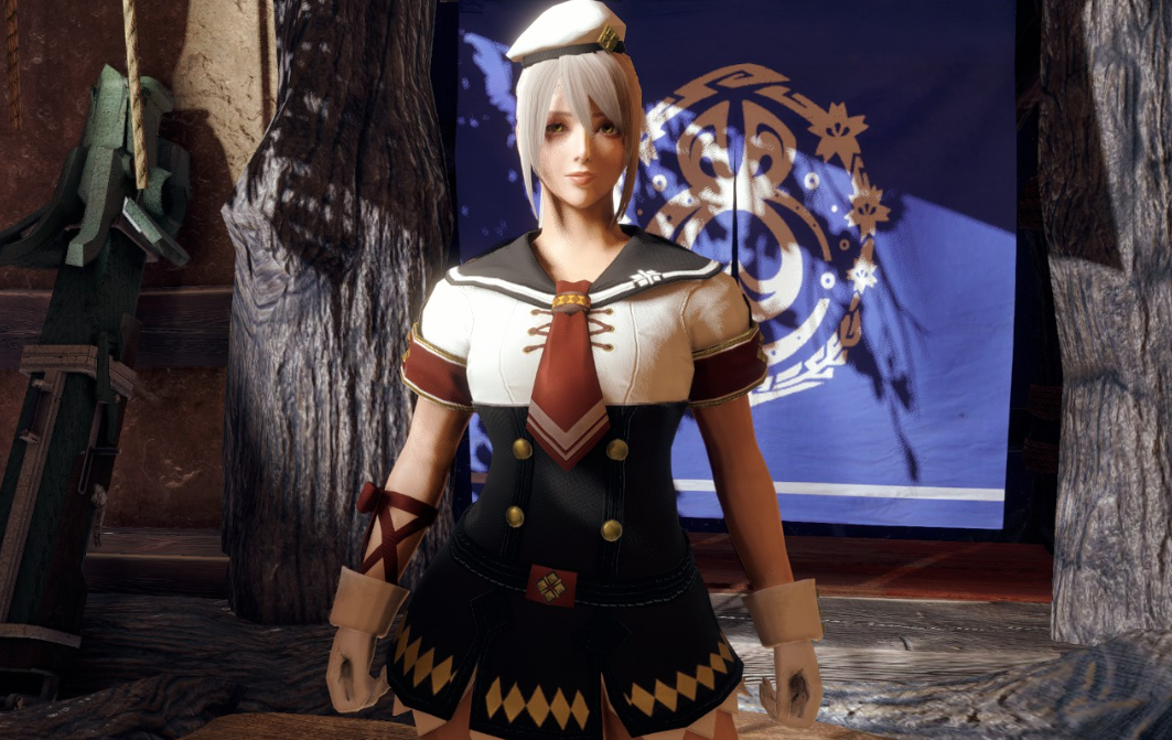 《怪物獵人崛起：曙光》無裙子水手服套裝MOD