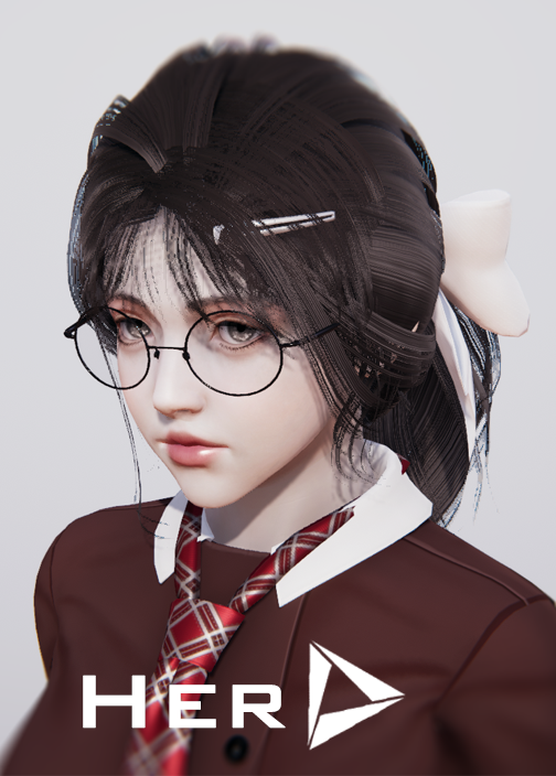 《AI少女》精致容貌眼鏡美少女MOD