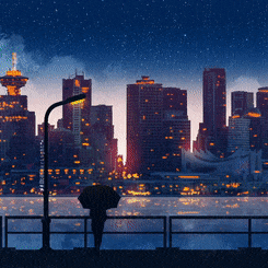 《Wallpaper Engine》雨中的美麗城市愿景動(dòng)態(tài)壁紙