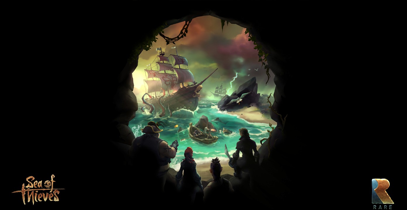 《Wallpaper Engine》盜賊之海洞穴視角動態壁紙