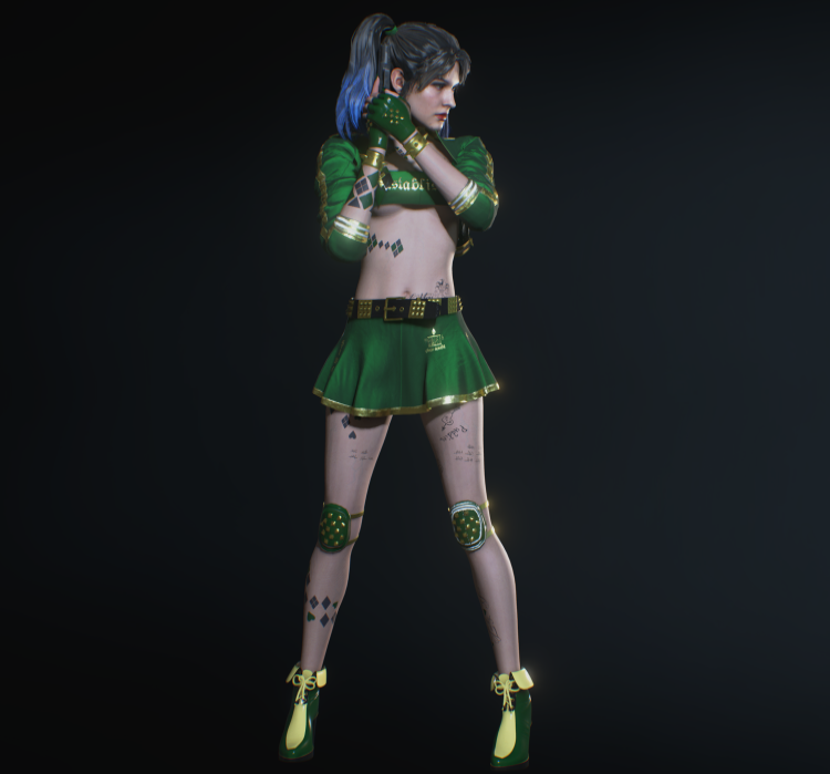 《生化危機3：重制版》吉爾哈莉奎茵墨綠夾克MOD[僅支持舊版本]