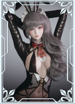 《AI少女》性感高冷銀發兔女郎MOD