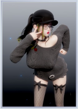 《ROOM Girl》調皮的灰毛衣女孩MOD