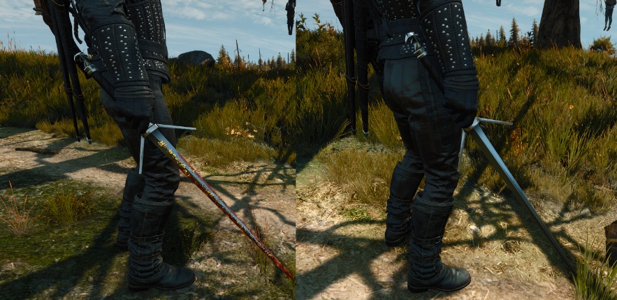 《巫師3次世代版》禁用劍上的發光特效MOD