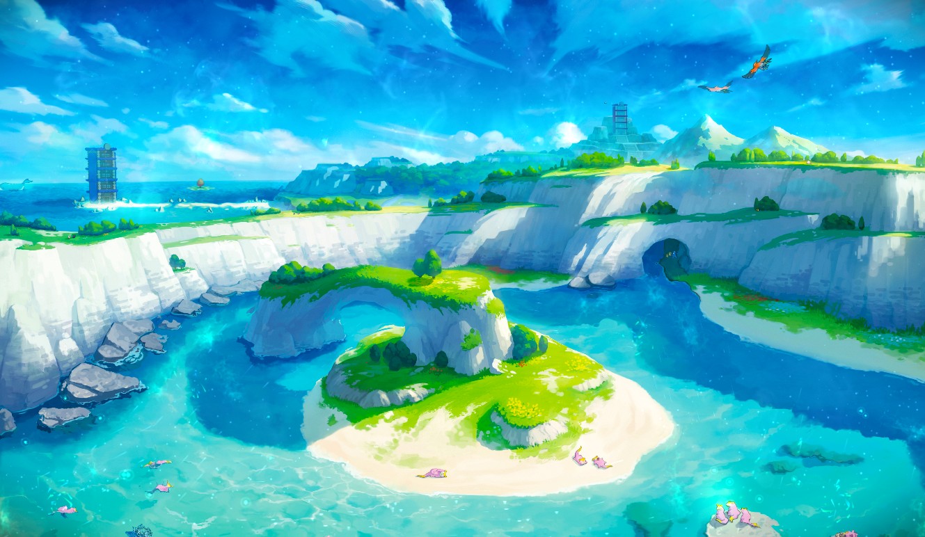 《Wallpaper Engine》寶可夢小島動態壁紙