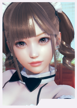 《AI少女》棕色雙馬尾清涼女仆裝小姐姐MOD