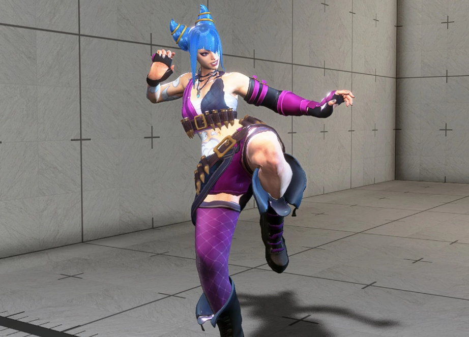 《街頭霸王6》韓蛛俐cos金克斯MOD