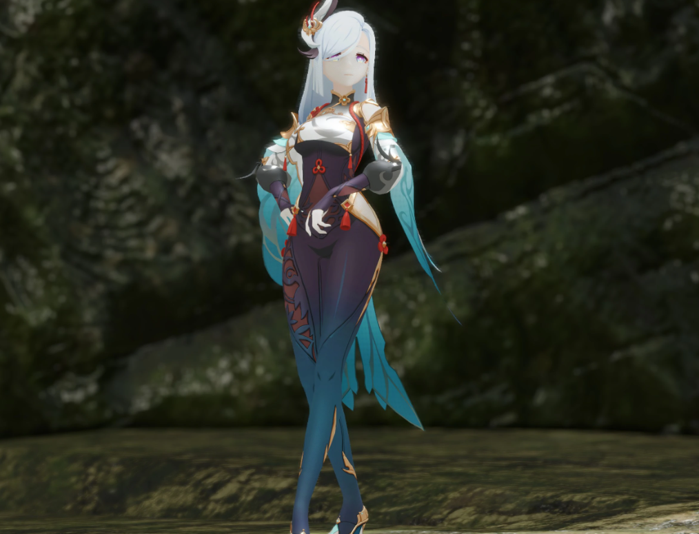 《怪物獵人崛起：曙光》孤辰煢懷申鶴MOD