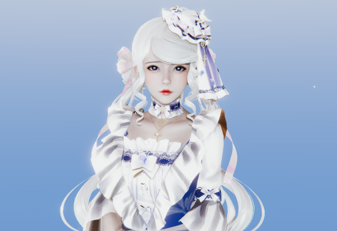 《AI少女》端莊白發(fā)公主MOD