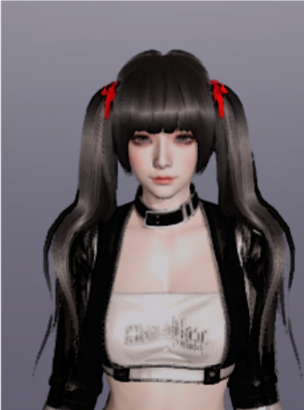 《AI少女》搖滾風雙馬尾御姐MOD