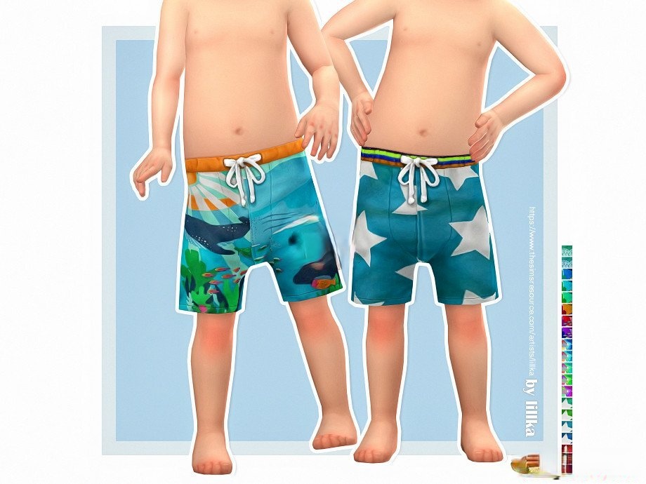《模擬人生4》幼兒沐浴短褲MOD