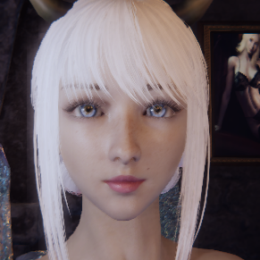《懲戒魅魔》絕美白發(fā)藍瞳魅魔捏臉MOD