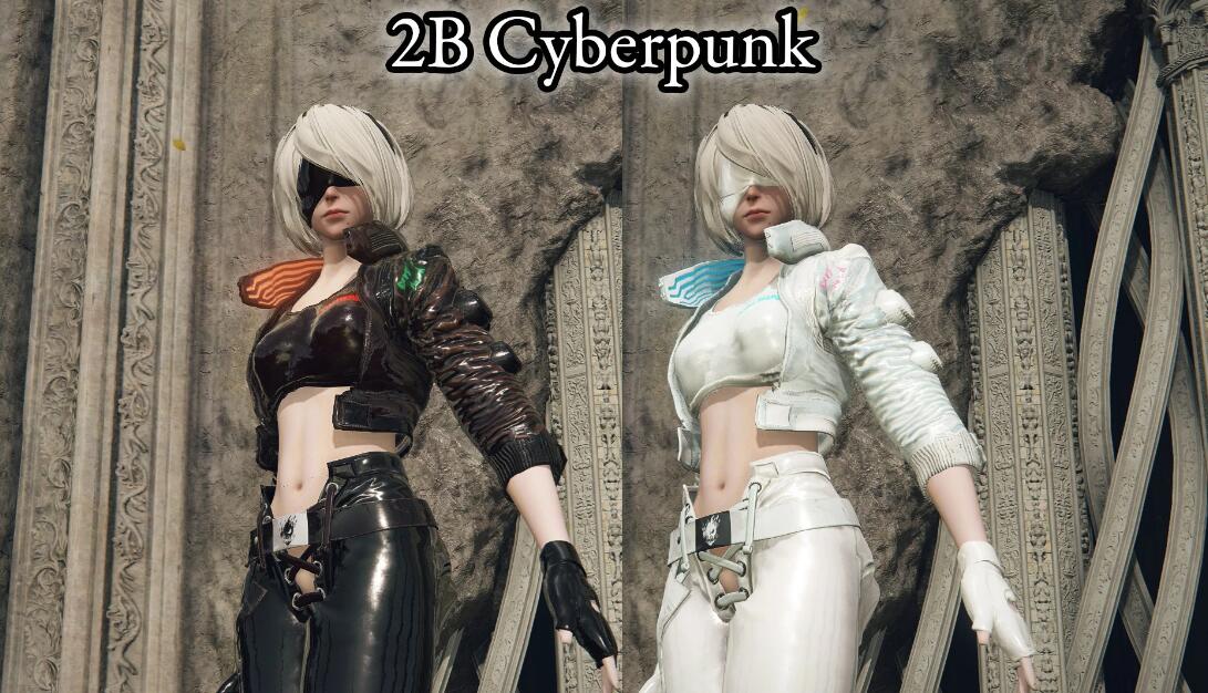 《艾爾登法環》賽博朋克2b小姐姐MOD