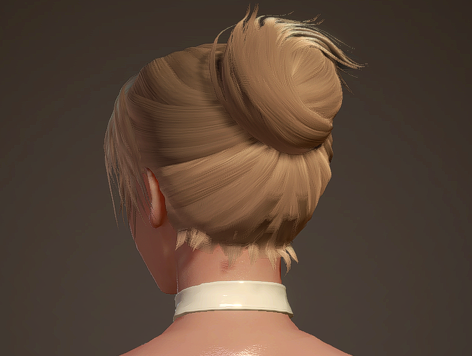 《怪物獵人世界：冰原》女性角色魅惑束發發型MOD