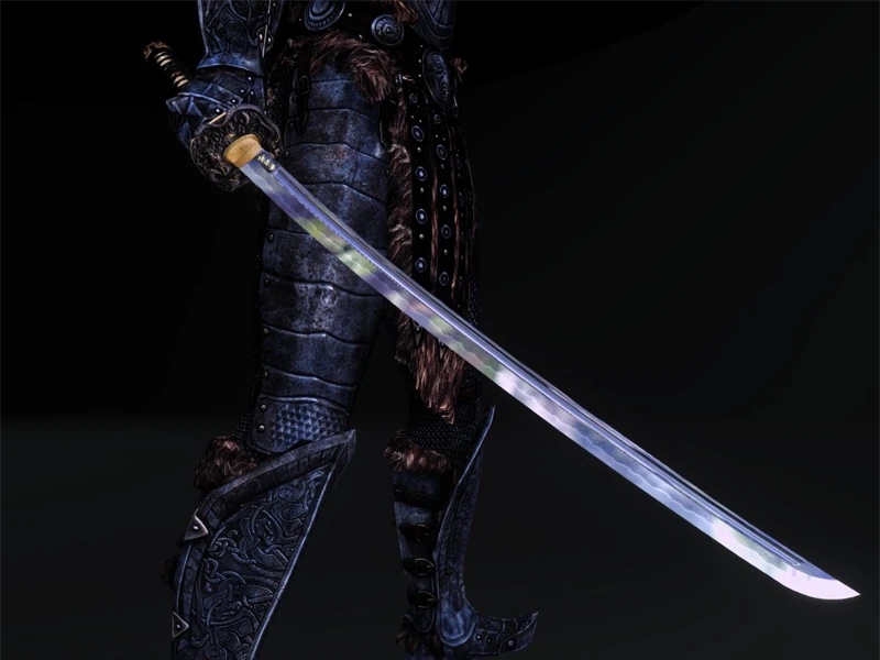 《上古卷軸5：天際》不動明王武士刀與太刀MOD
