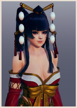 《AI少女》黑色長發(fā)紅色和服誘人女天狗MOD
