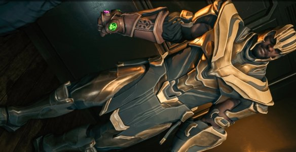 《最終幻想7：重制版》巴雷特cos無限寶石滅霸MOD