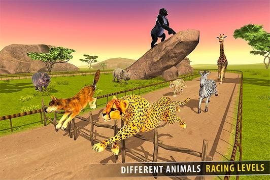 熱帶草原動物賽跑3D