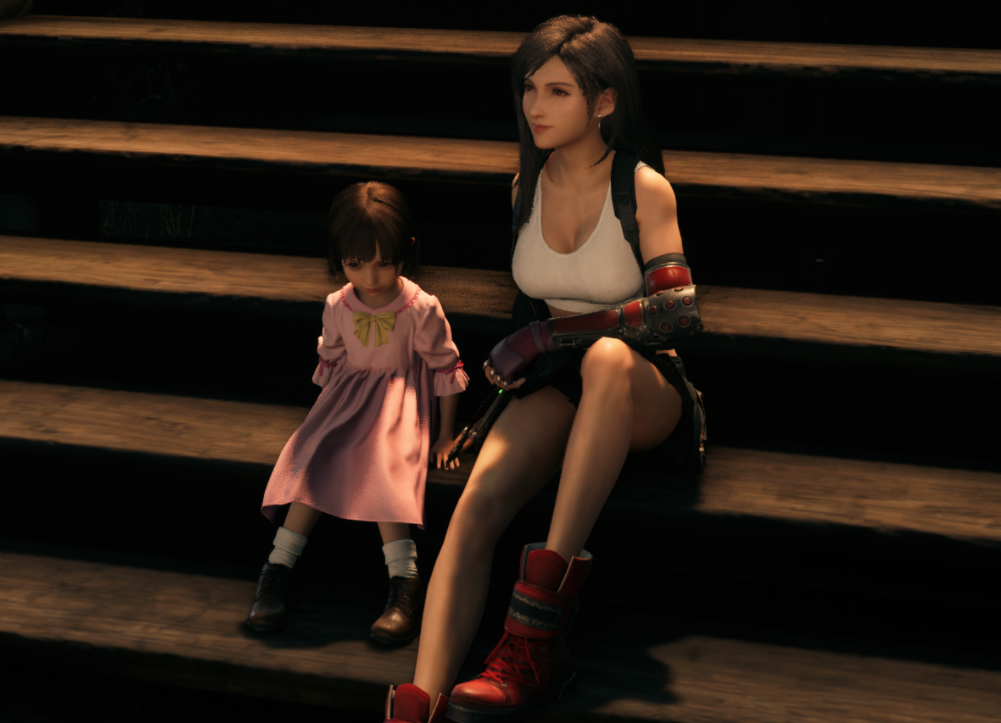 《最終幻想7：重制版》蒂法無內衣無絲襪光腿MOD