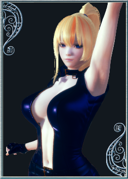 《AI少女》敞開(kāi)式緊身皮衣金發(fā)女特工MOD