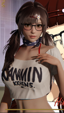 《AI少女》黑框雙馬尾小姐姐MOD