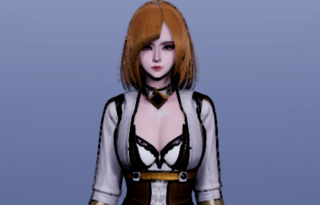 《AI少女》金色短發制服包臀裙小姐姐MOD