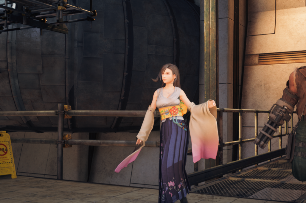 《最終幻想7：重制版》仙氣長裙最終幻想10尤娜服裝MOD