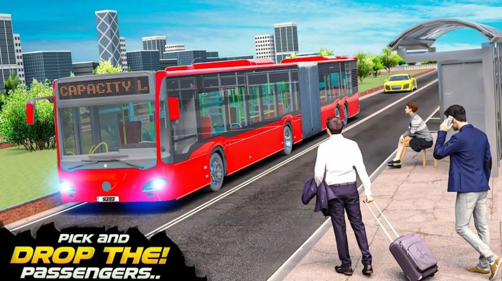 城市公交車載客駕駛