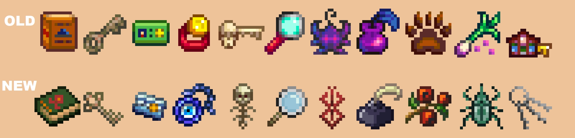《星露谷物語》錢包重要物品美化MOD
