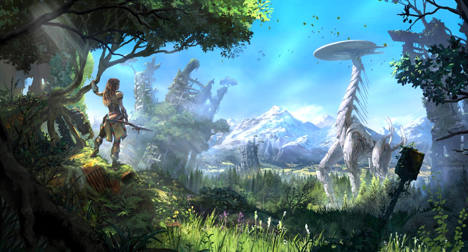 《Wallpaper Engine》地平線零之曙光長頸獸精美動態(tài)壁紙