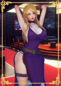 《AI少女》金發(fā)紫色連衣裙成熟御姐MOD