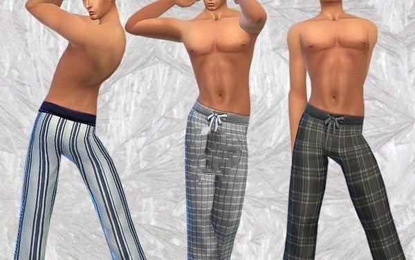 《模擬人生4》男款寬松睡褲MOD