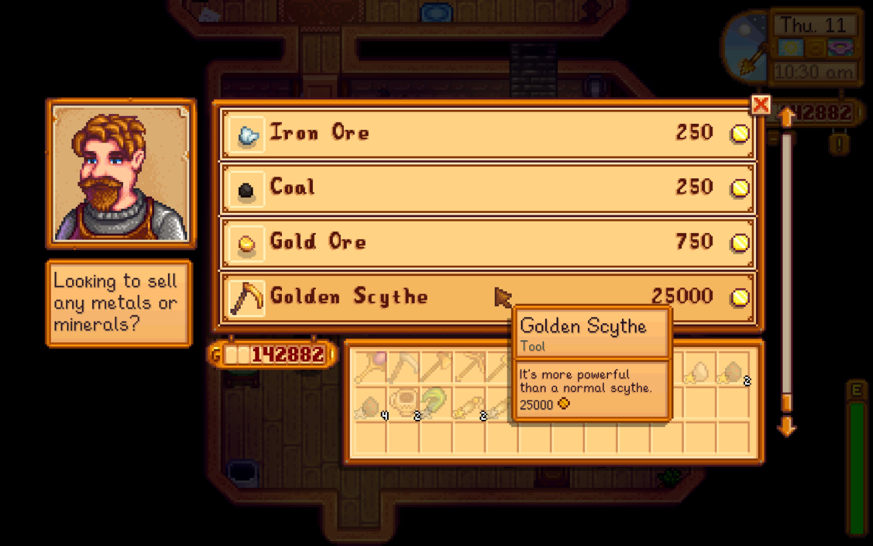 《星露谷物語》克林特出售金鐮刀MOD