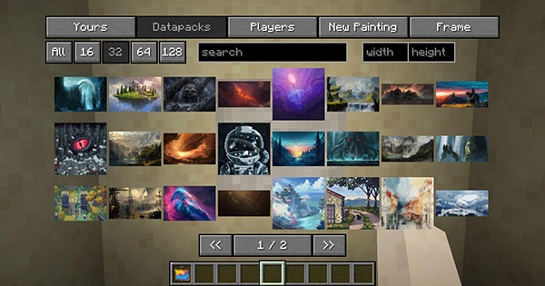 《我的世界》1.19.3沉浸畫框MOD