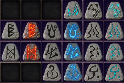 《暗黑破壞神2重制版》精細熒光魔法符文MOD
