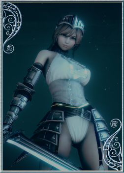 《AI少女》金發白衣銀色輕鎧女騎士MOD