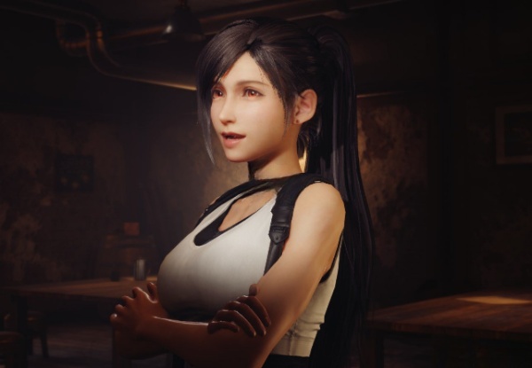 《最終幻想7：重制版》美麗單馬尾蒂法MOD