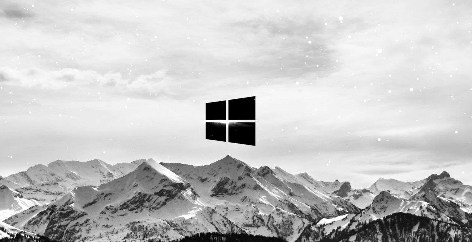 《Wallpaper Engine》雪山Windows LOGO動態壁紙
