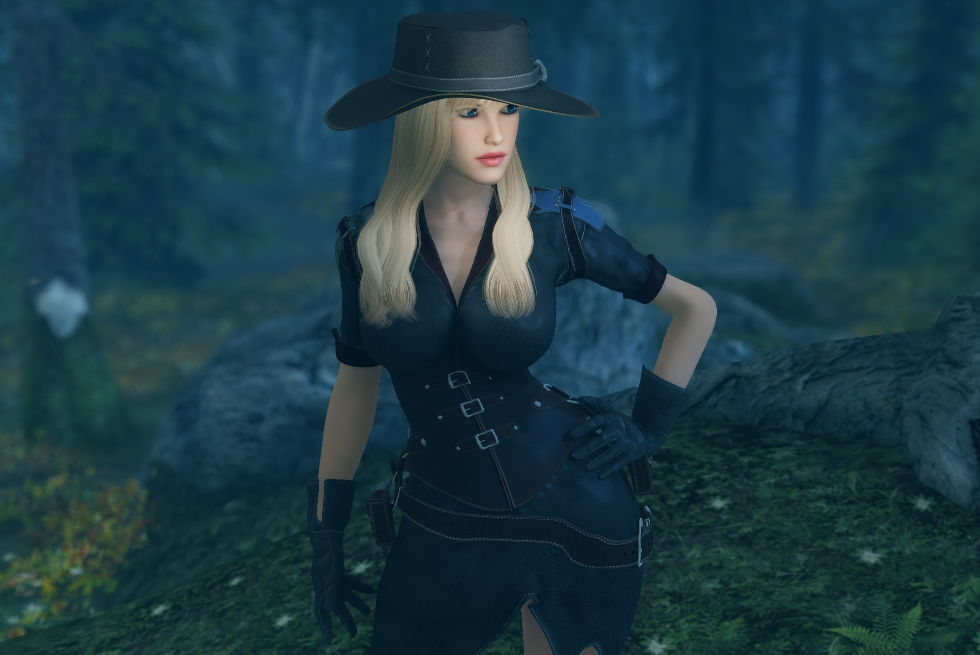 《上古卷軸5：天際重制版》CBBE性感法師獵人MOD