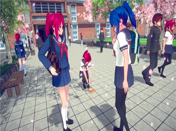 動漫高學校女孩生活3D