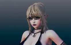 《AI少女》金色長發黑色晚禮服眼鏡御姐MOD