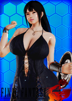 《AI少女》最終幻想7重制版蒂法性感黑色禮服MOD