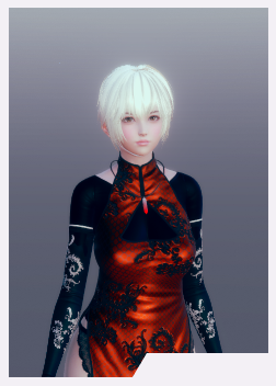 《AI少女》銀色短發深紅色旗袍小姐姐MOD