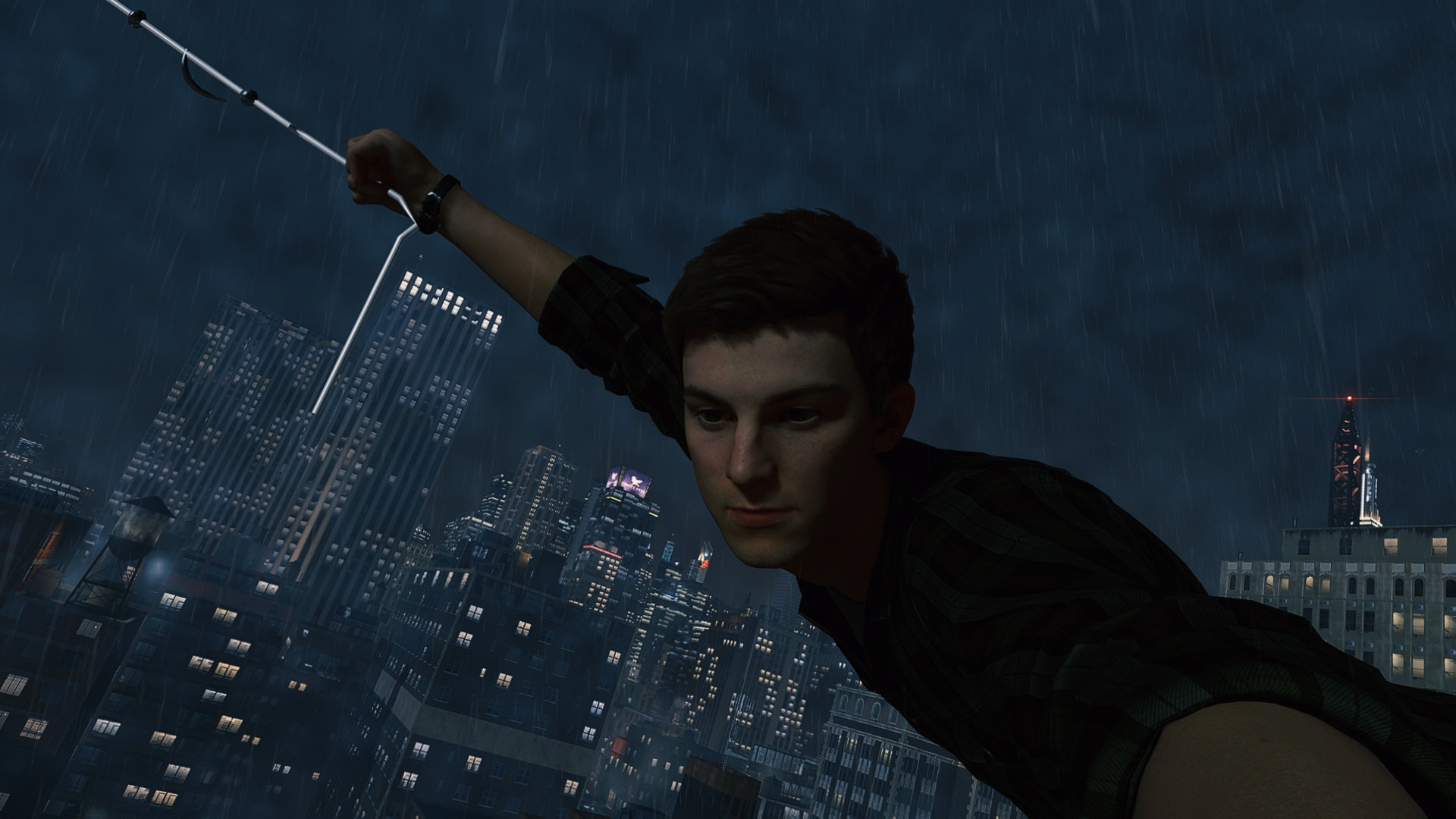 《漫威蜘蛛俠：重制版》夜間下雨天氣MOD