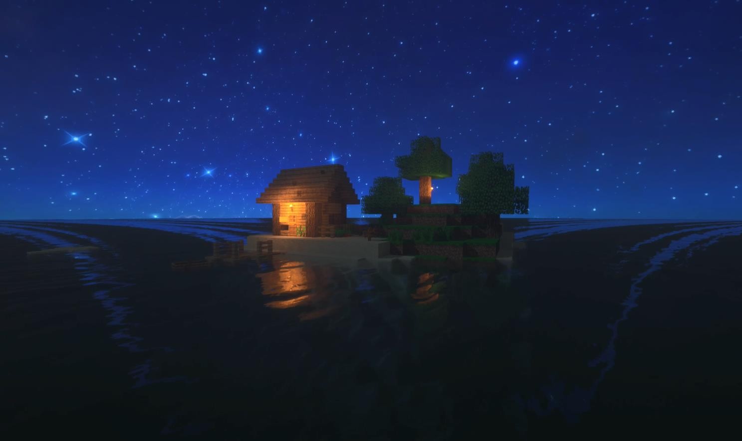 《Wallpaper Engine》我的世界孤島的一天晝夜變化動態壁紙